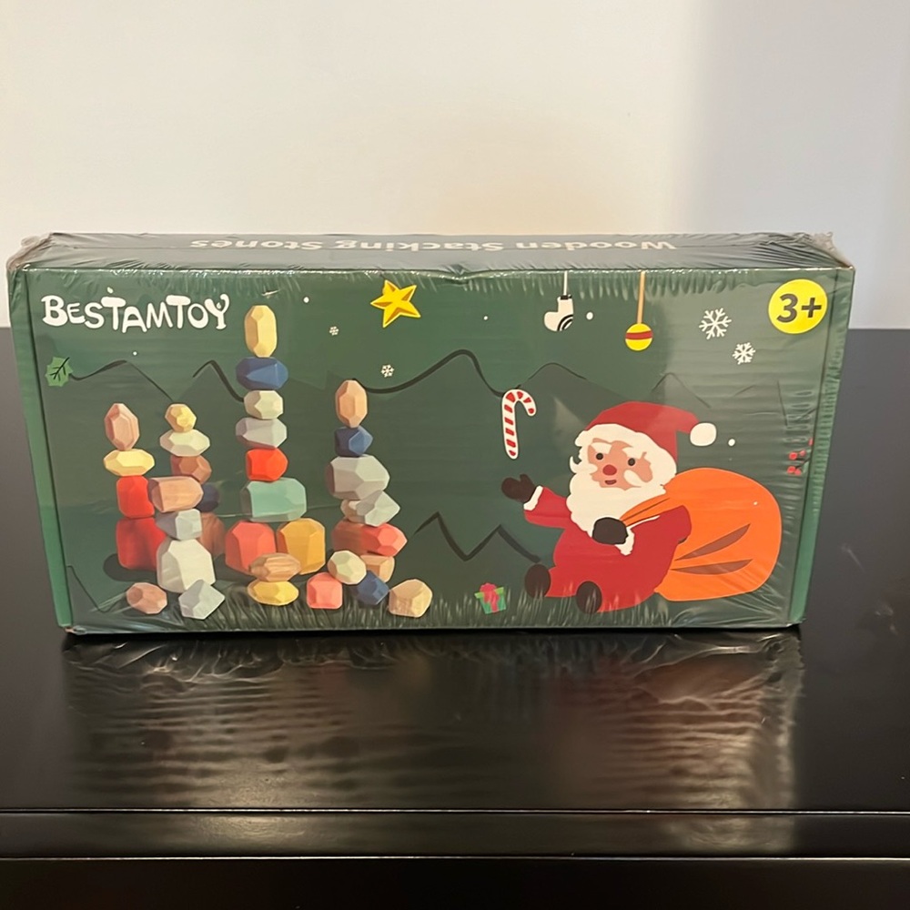 Bestamtoy Wooden Stacking Stones